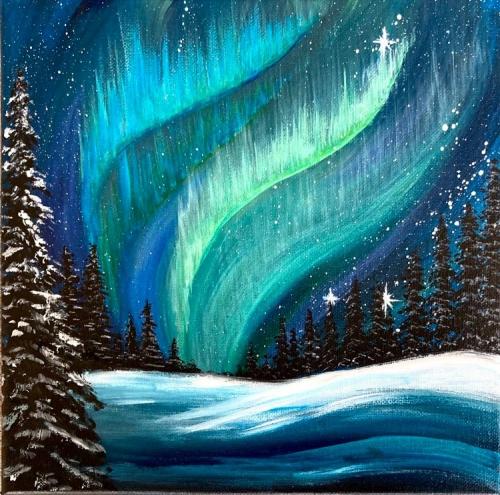 Snowy-Northern-Lights